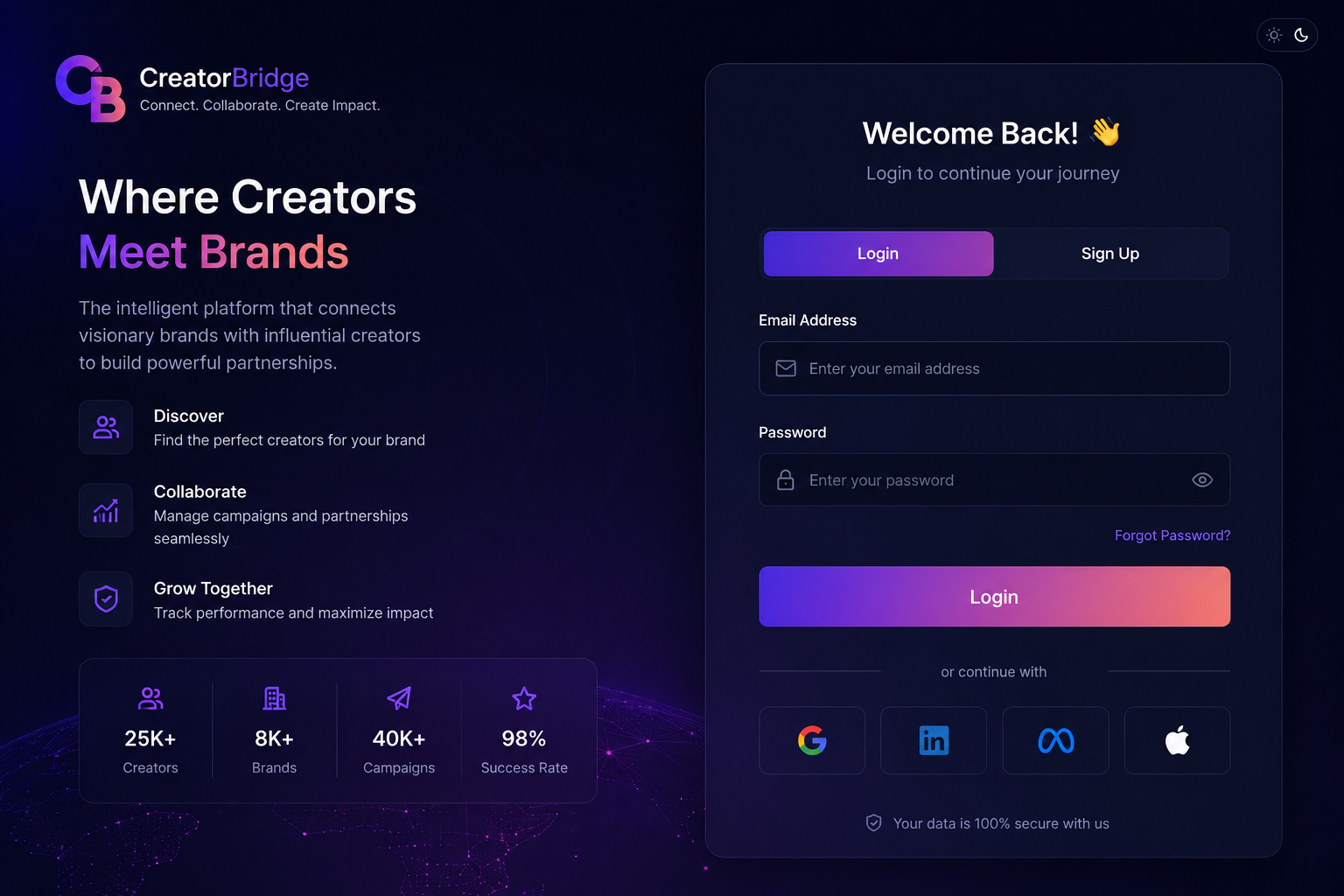 CreatorBridge — Creator & Brand Intelligence Platform